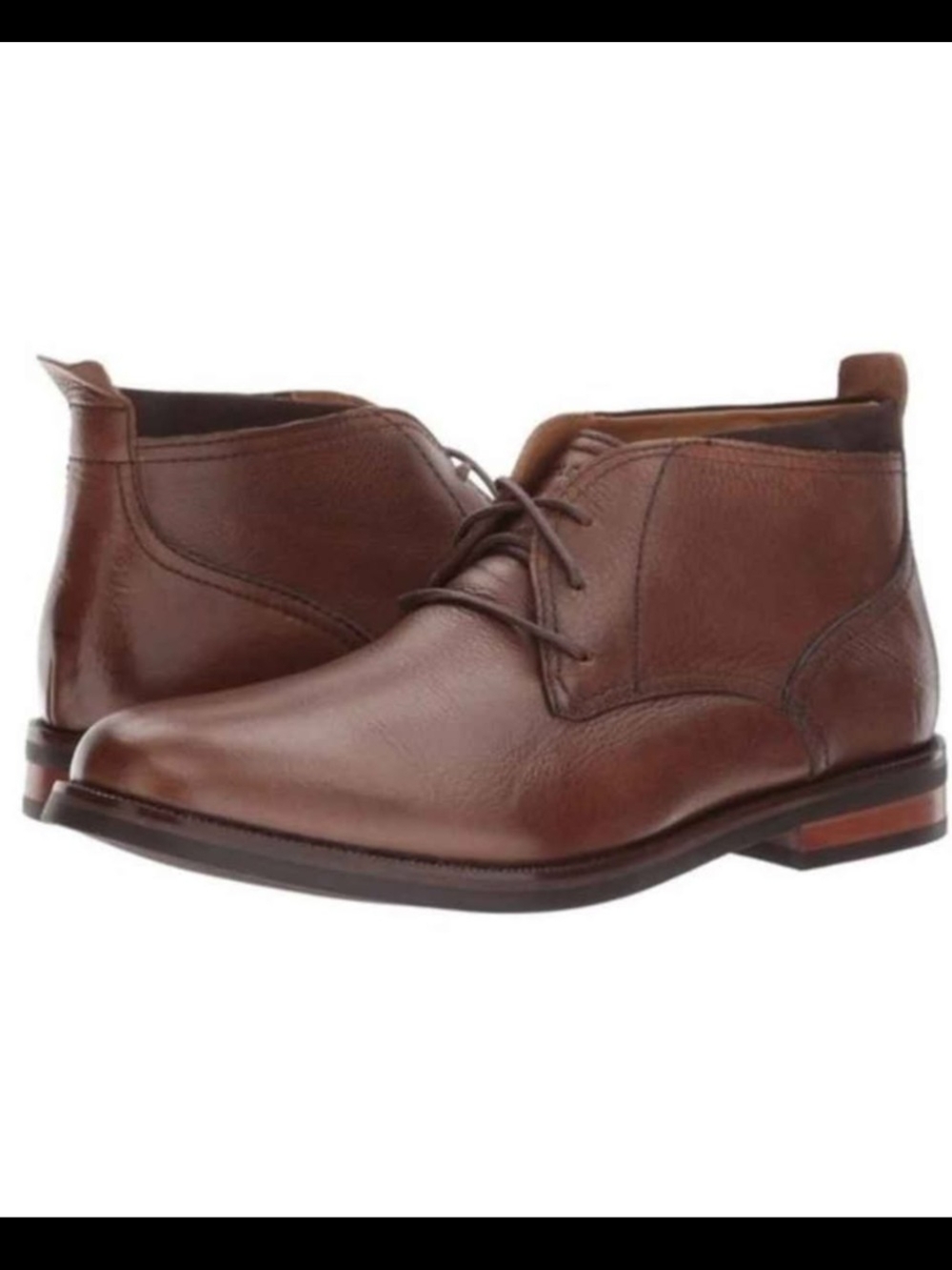 Cole Haan Men's Chestnut Brown Leather Chukka Boots